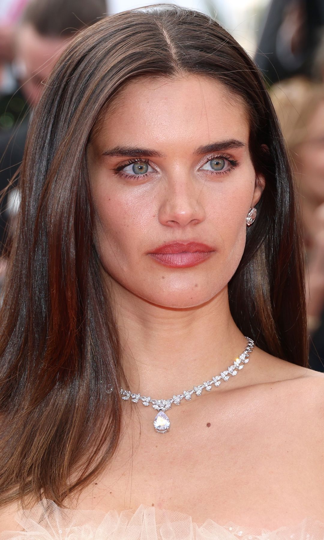 Maquillaje de labios de Sara Sampaio
