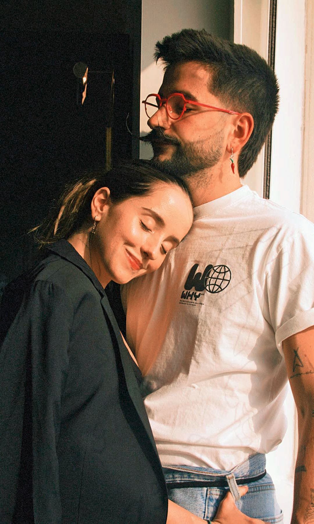 Con su mujer, la cantante Evaluna, con quien se casó en febrero de 2020 y con la que tiene dos hijas: Índigo, de tres años, y Amaranto, que cumplió su primer año el 1 de agosto