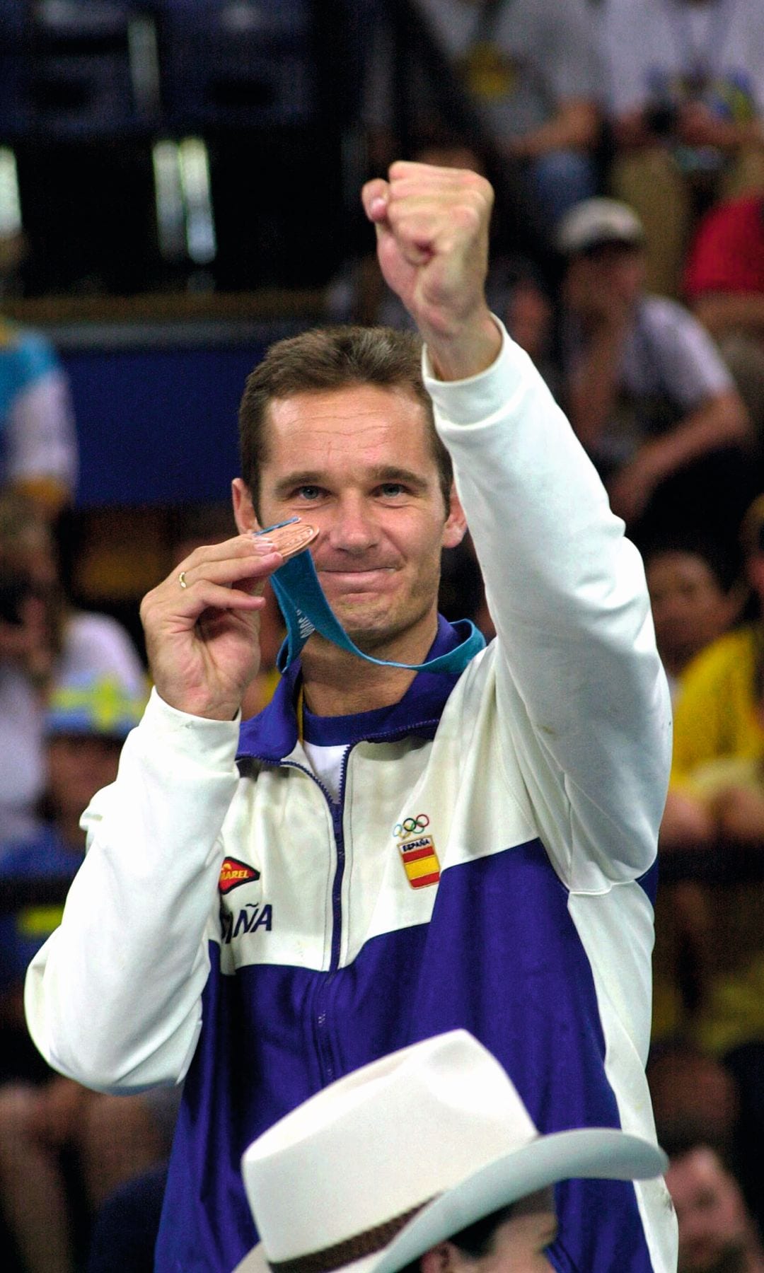 Iñaki Urdangarin como jugador de balonmano, participó en tres Juegos Olímpicos