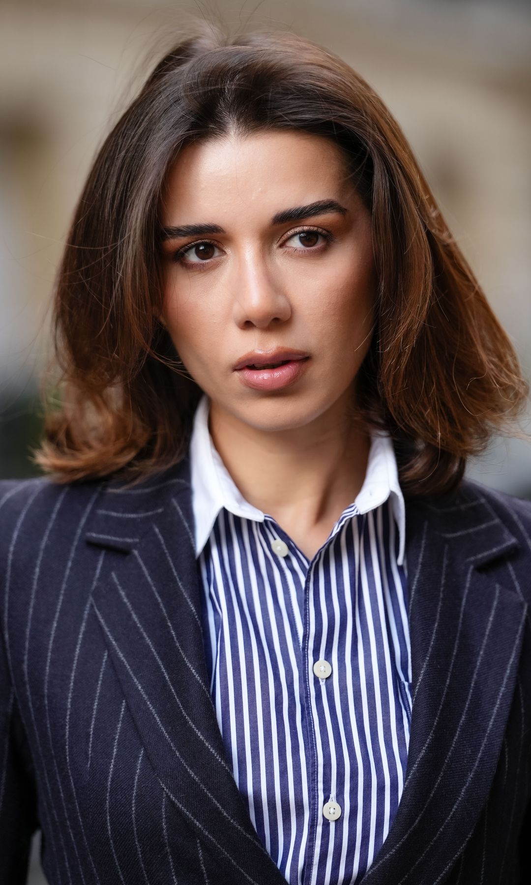 Mujer con media melena