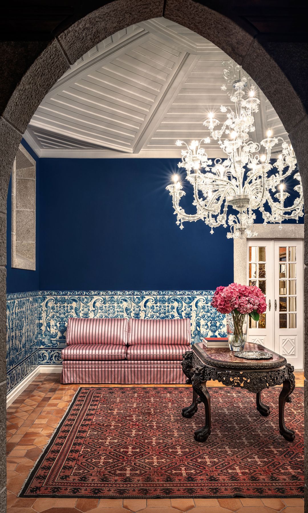 Azulejos portugueses en el recibidor
