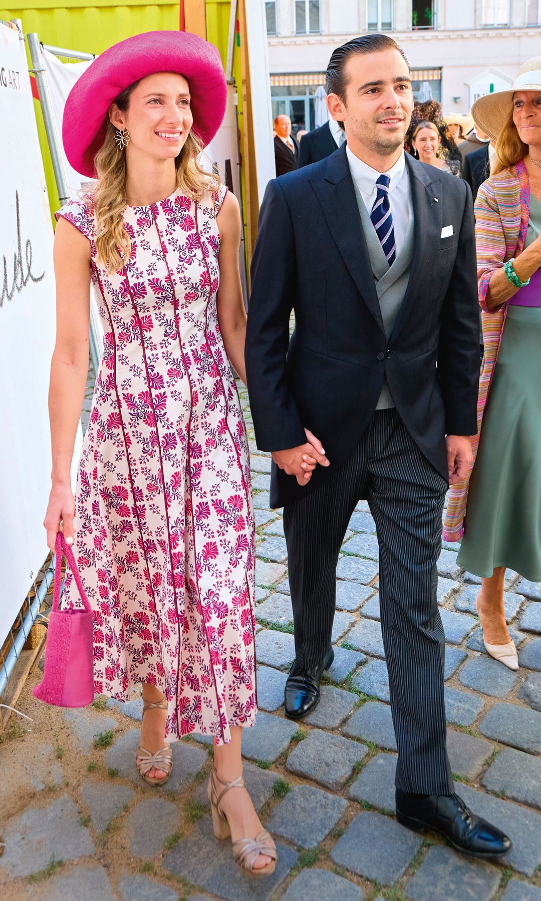 Mirko Sajonia-Coburgo con su prometida, Marta Embid, acudieron a la boda real
