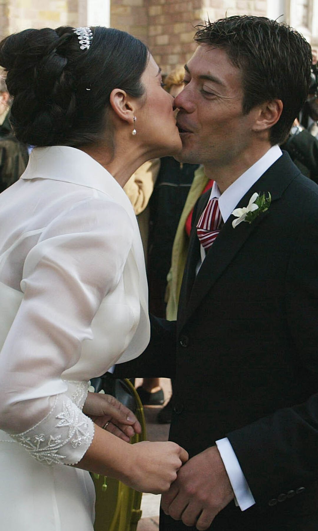 Óscar Freire el día de su boda, el 27 de octubre de 2003, en Torrelavega, Cantabria