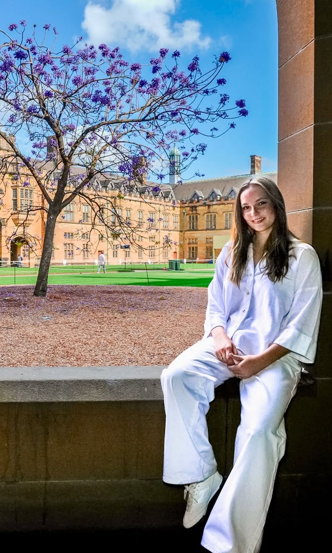 Ingrid de Noruega en la Universidad de Sidney, Australia