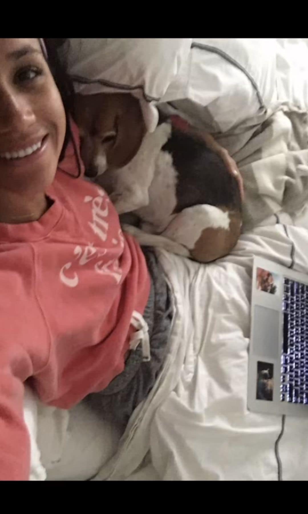 Meghan Markle con su pequeño Guy.