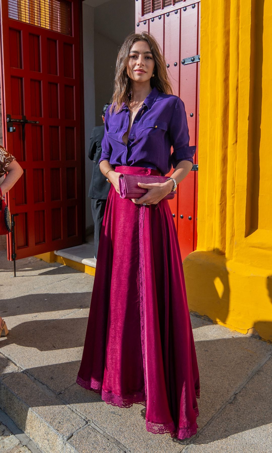 Rocío Crusset en la Maestranza durante la Feria de Abril de Sevilla, 2025