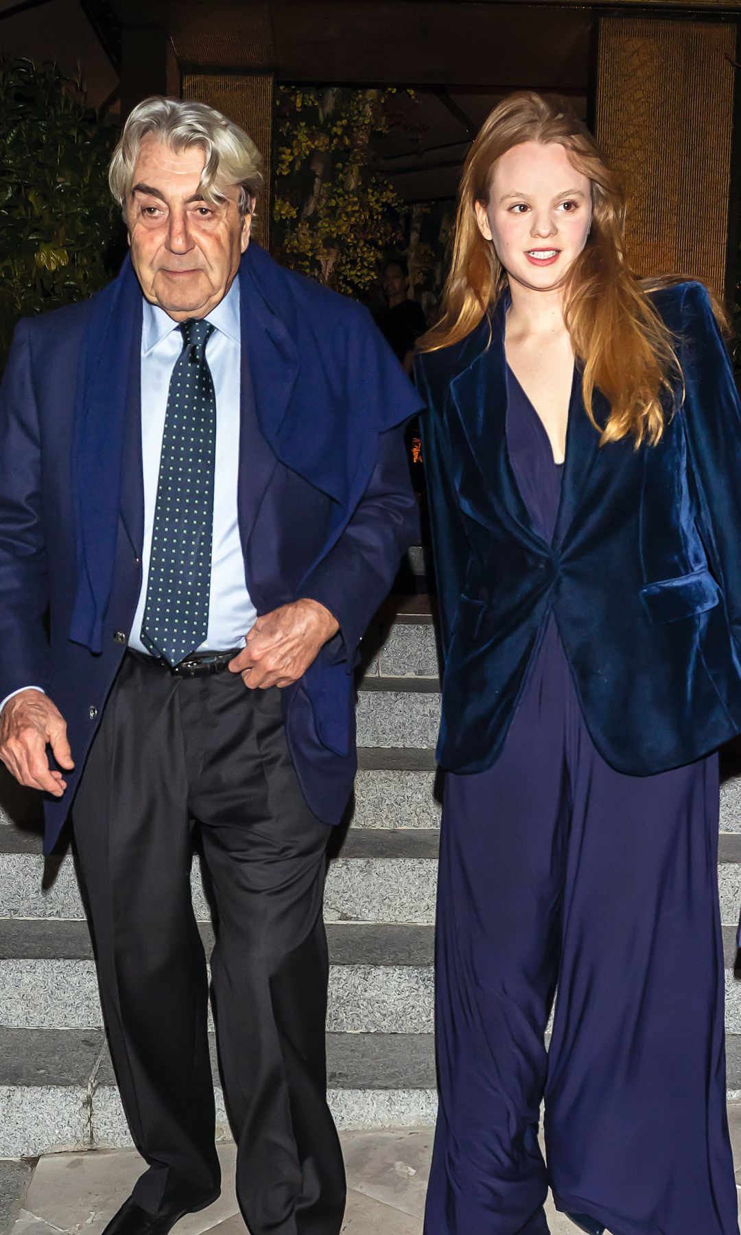 Irini Fournier, una de las mejores amigas de Alejandra, con el empresario