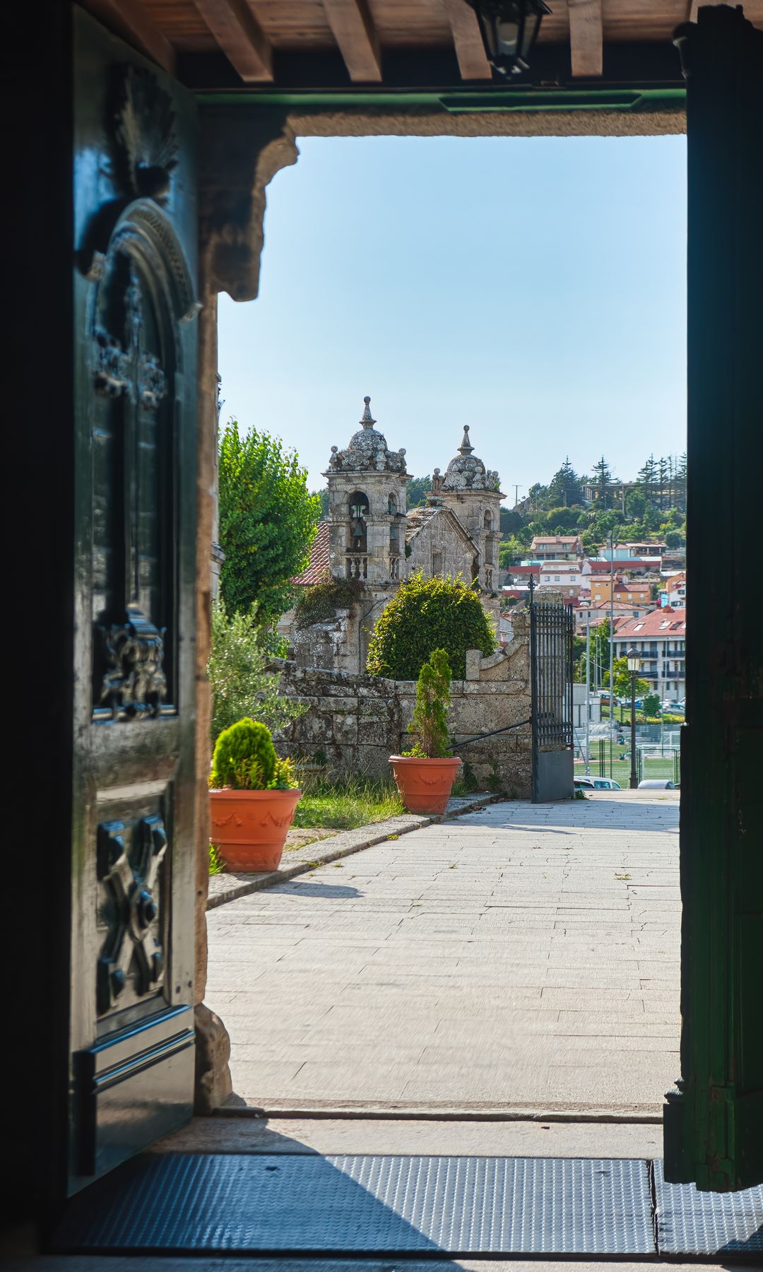 Vista de la localidad de Baiona, en Pontevedra