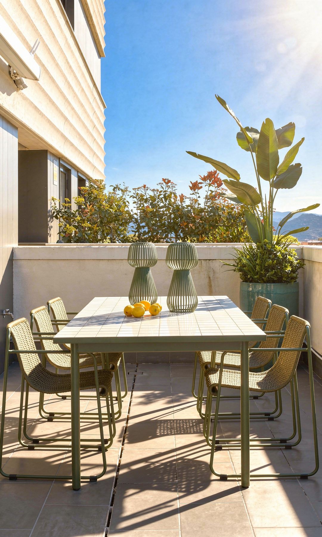 Comedor de exterior en un proyecto del estudio Molins Design