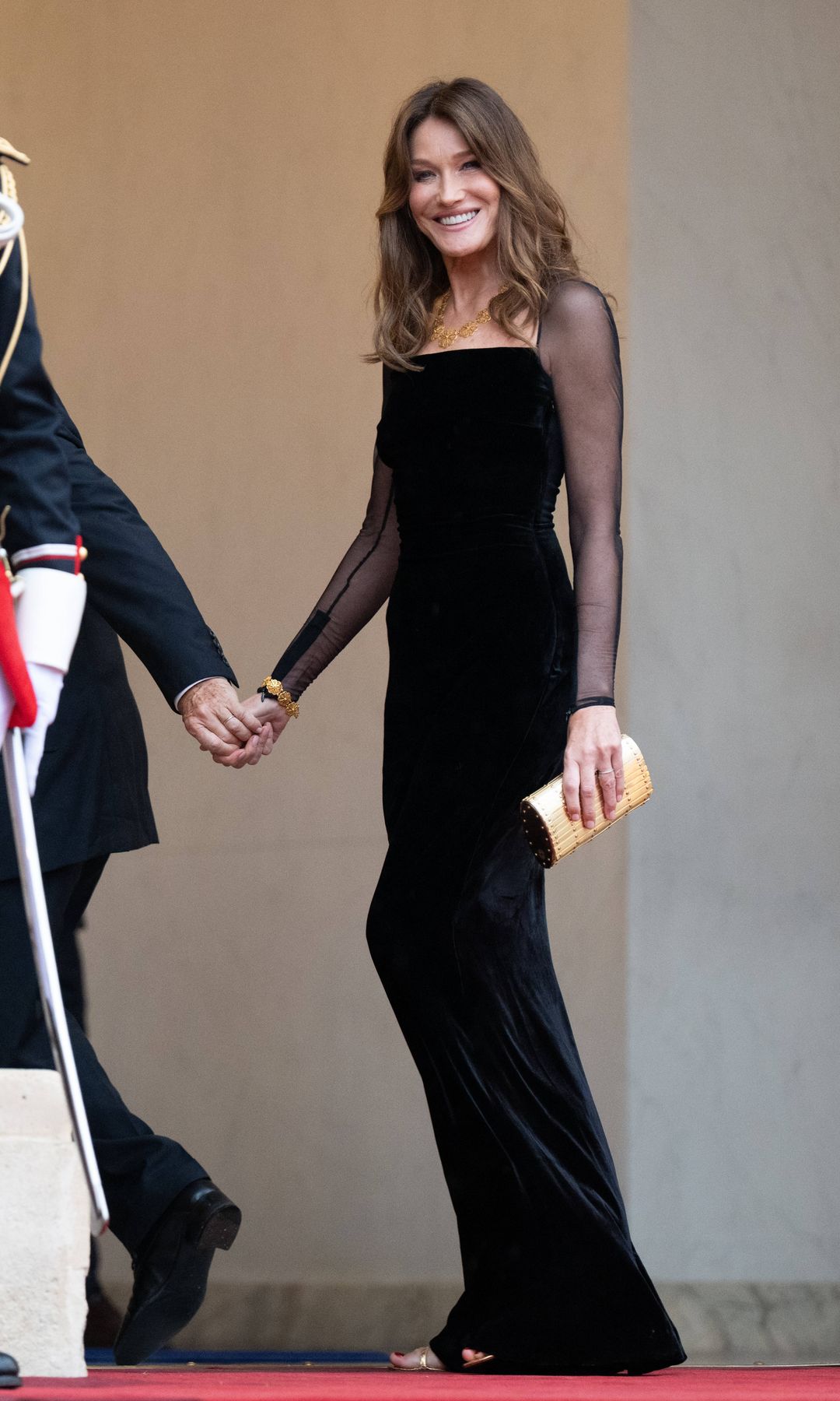 Carla Bruni cena de Estado en el Eliseo