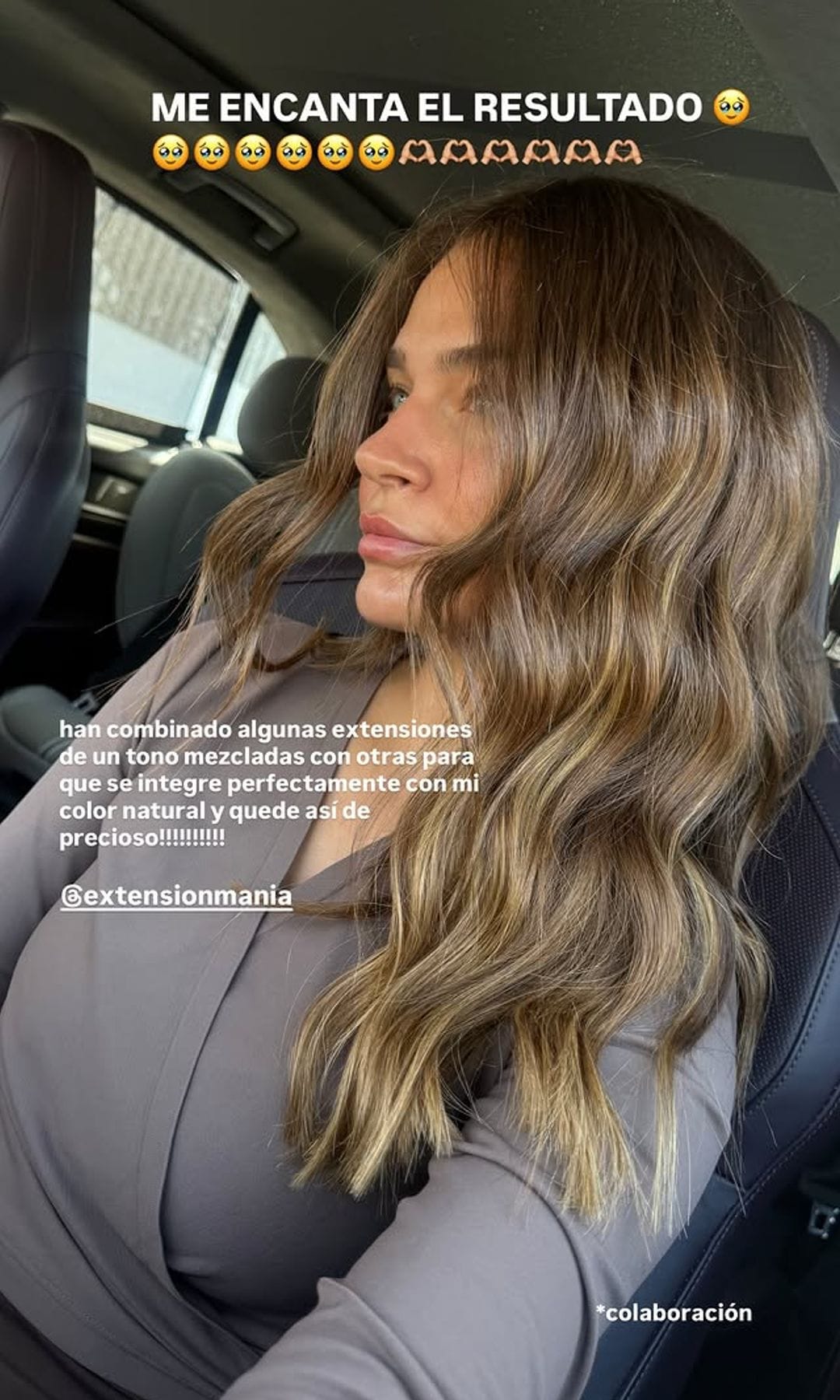 Laura Escanes vuelve a ponerse extensiones