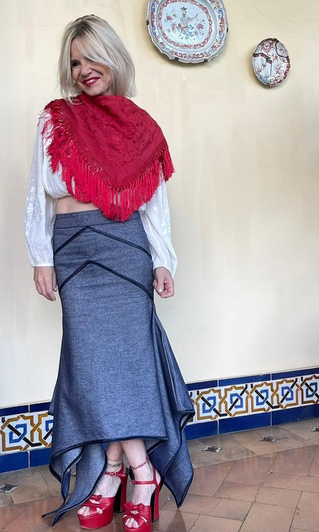 Eugenia Martínez de Irujo y su look para la cena del pescaíto en la Feria de Sevilla