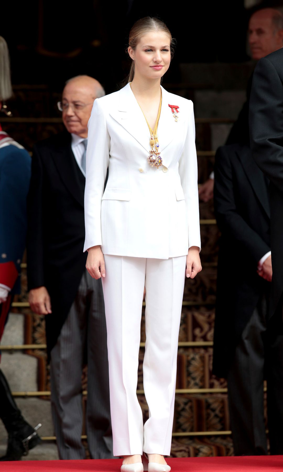La princesa Leonor en la jura de la constitución por su cumpleaños 18