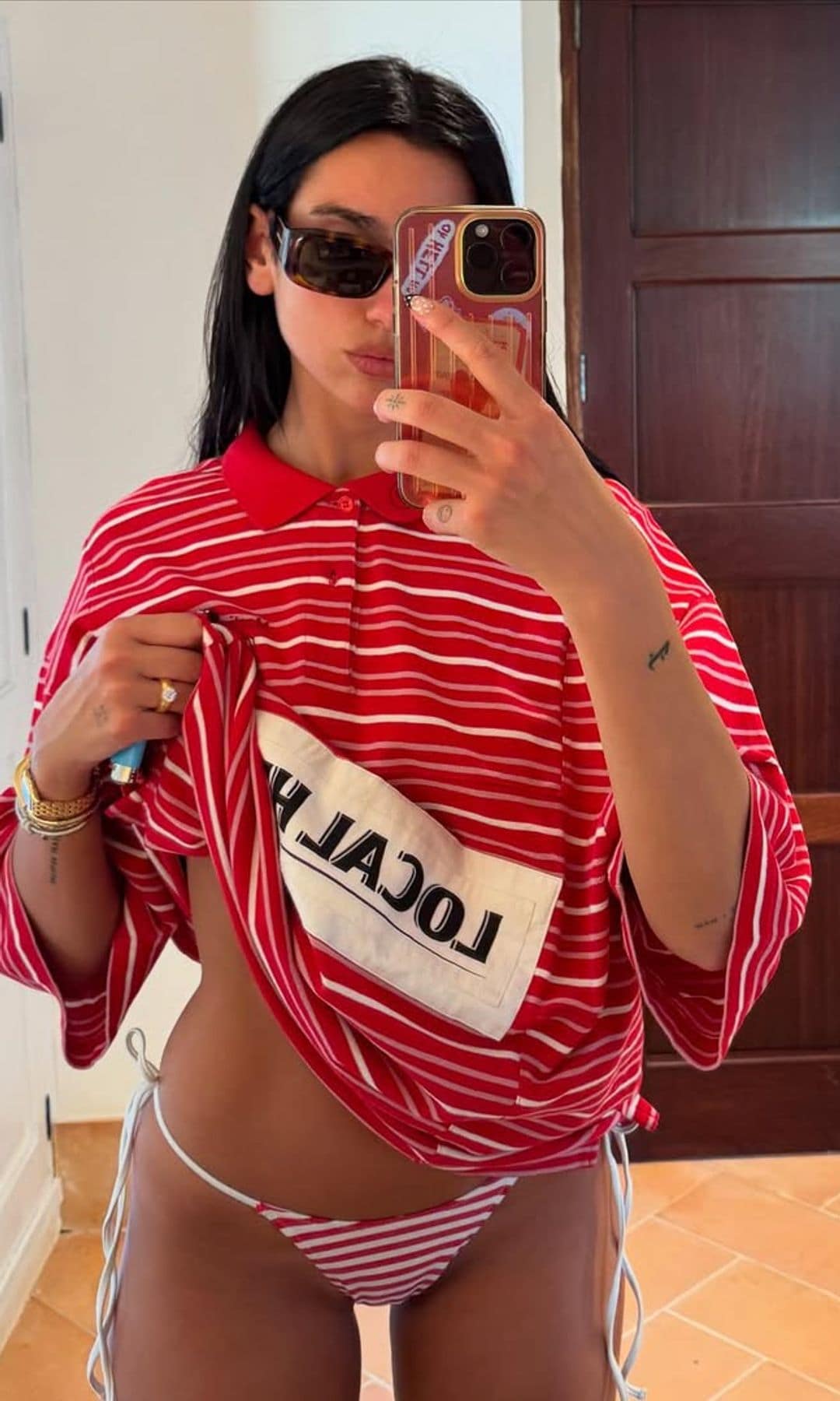 Dua Lipa durante sus vacaciones en Mallorca