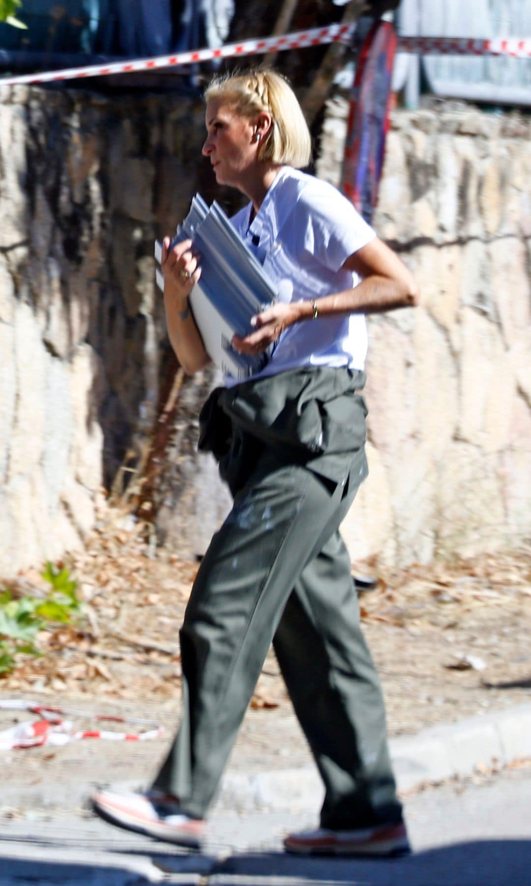 María Zurita durante el rodaje del programa de televisión 'DecoMasters', 16 de septiembre de 2025, en Madrid 