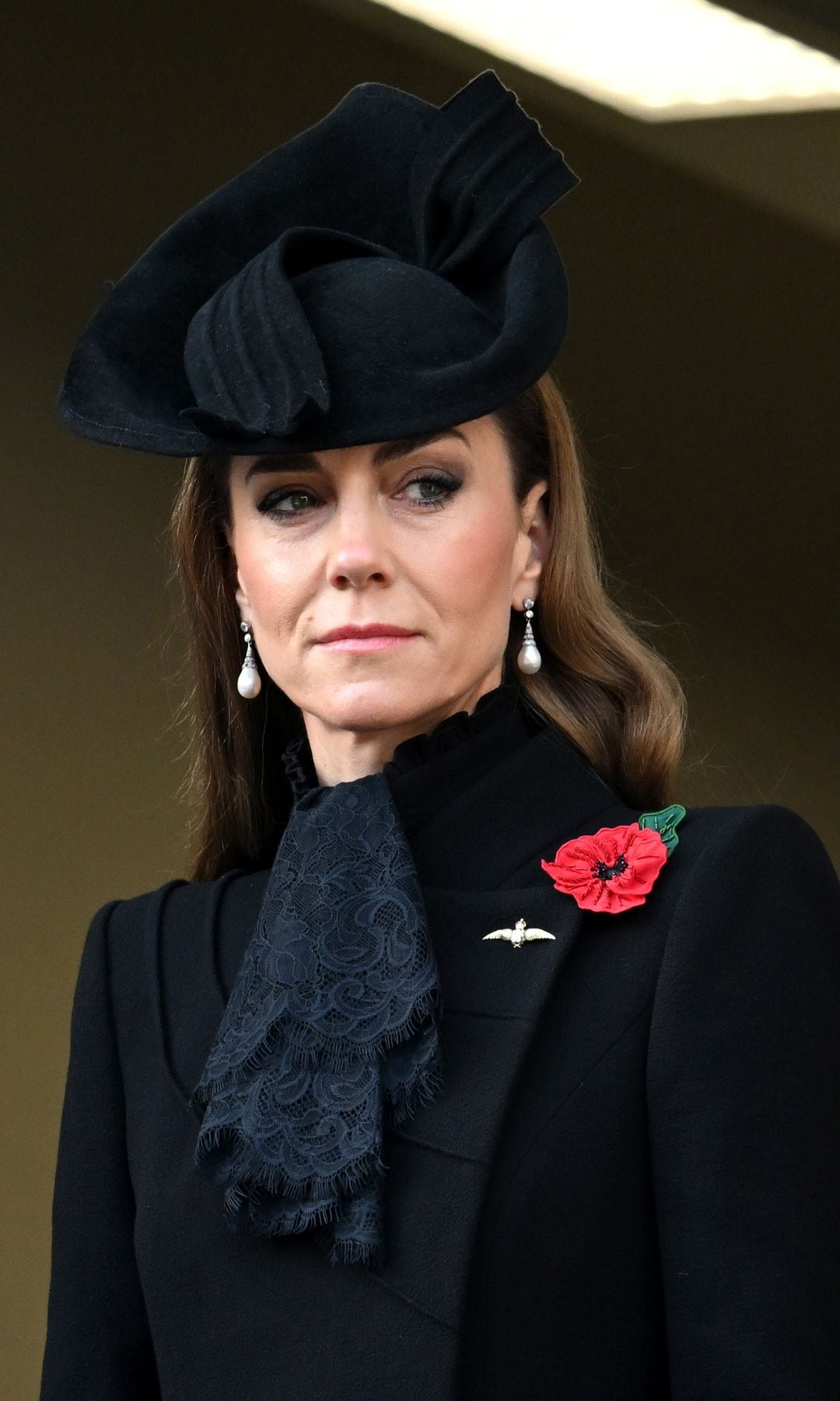 Kate Middleton, la princesa de Gales, en el Día del Recuerdo, Londres, 2025.