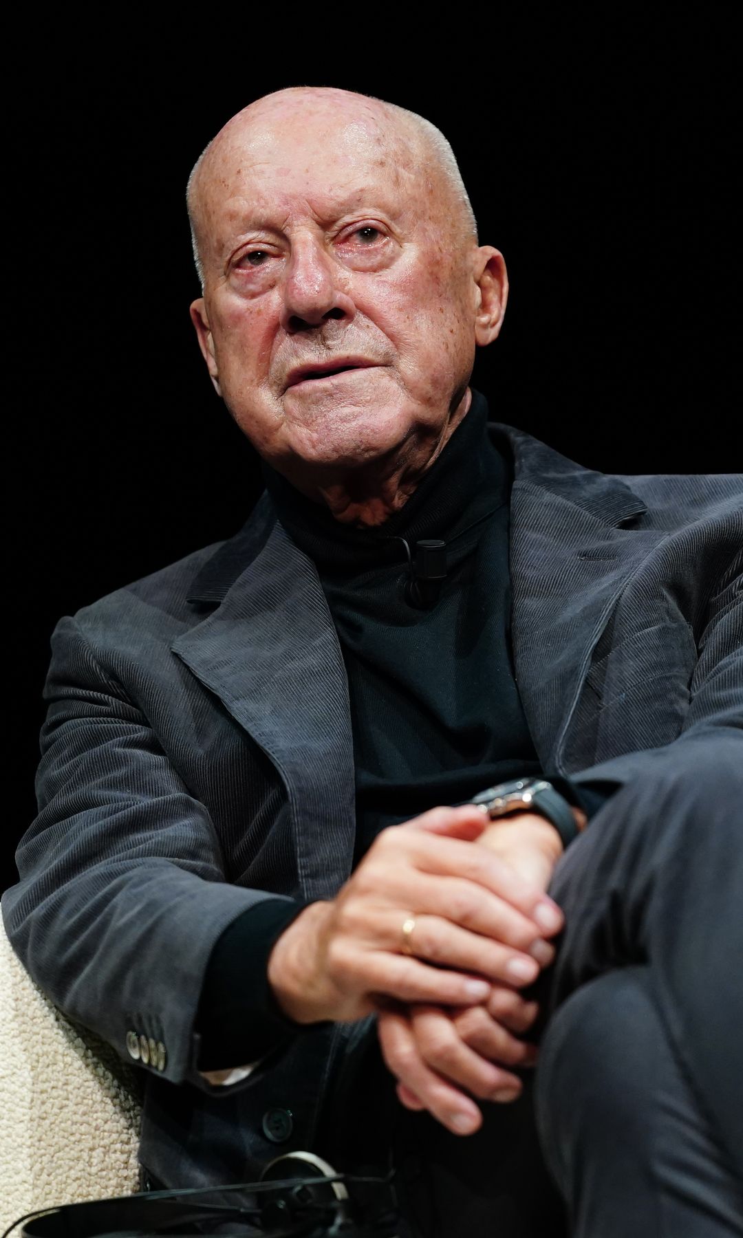 Norman Foster en Italia posando en una imagen de octubre de 2025