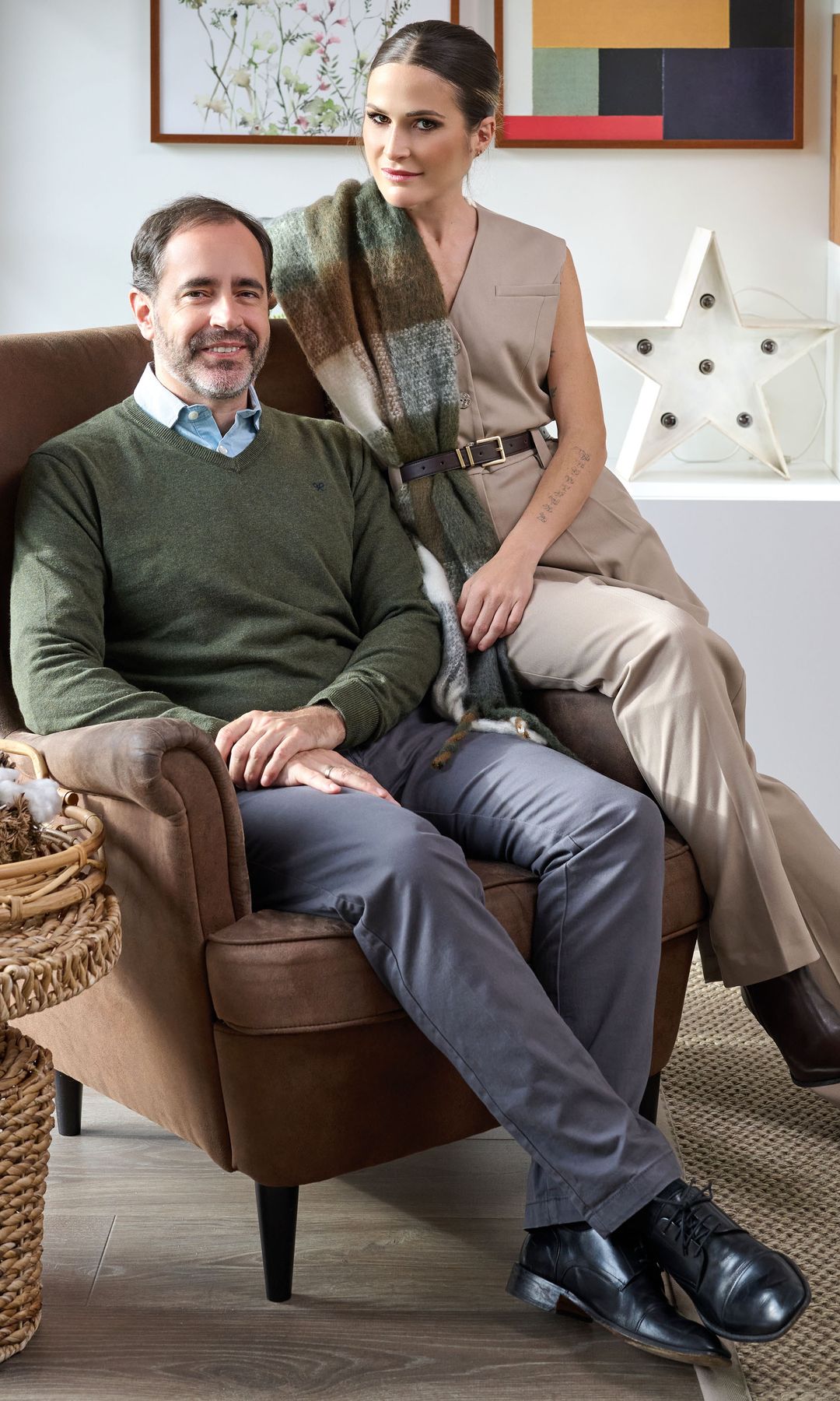 Verdeliss junto con su marido en un retrato