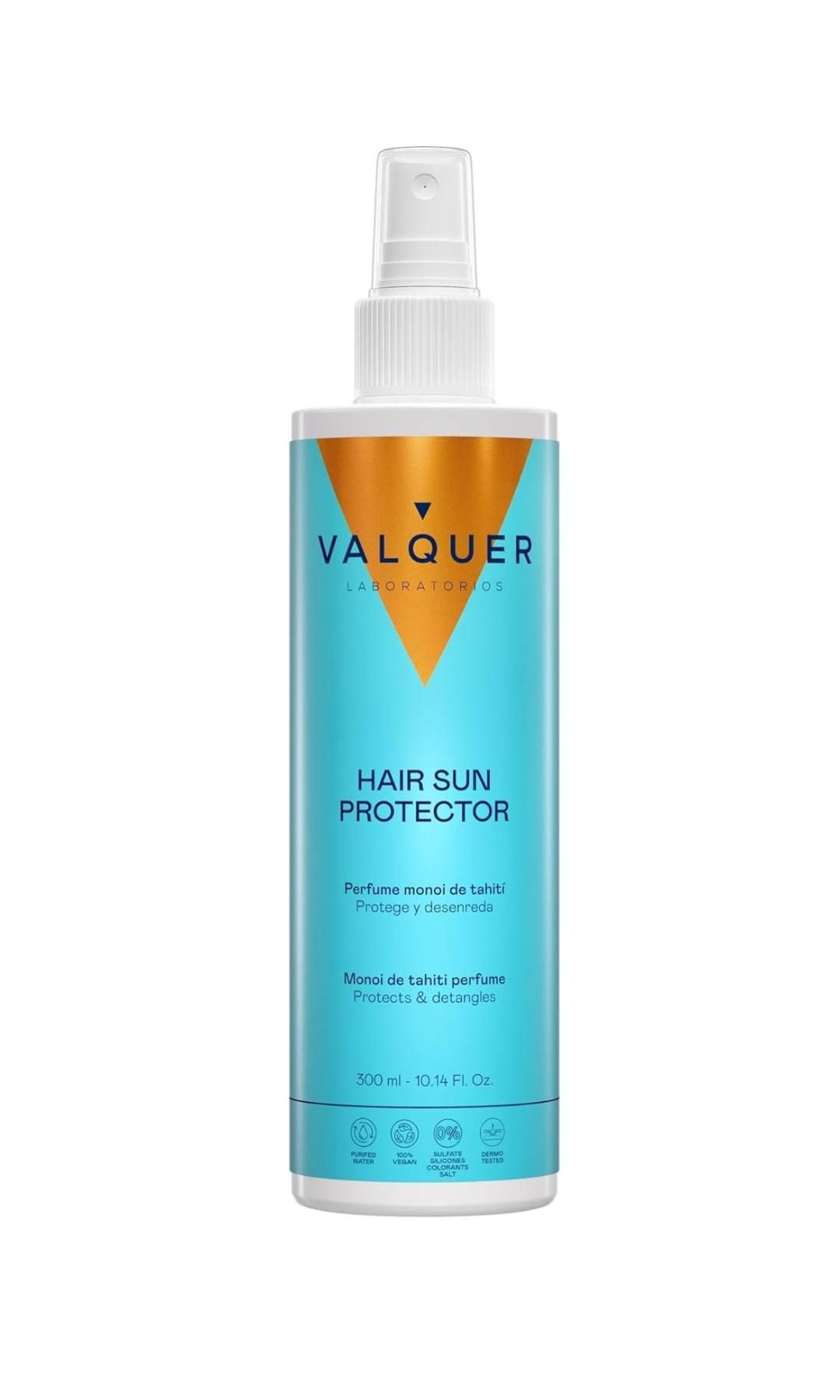 Protector Solar Capilar en Spray y acondicionador Desenredante con Vitamina B5 y Fórmula Zero (15,95€), VALQUER 