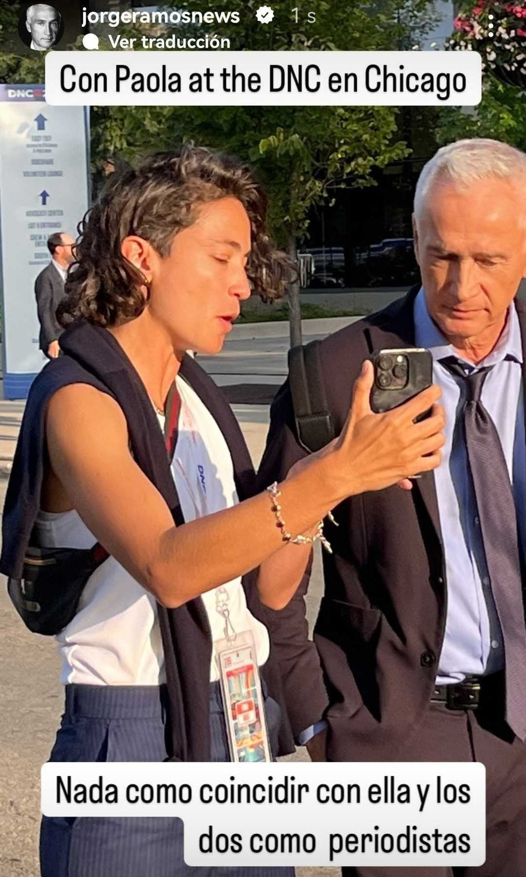 Jorge Ramos y su hija Paola