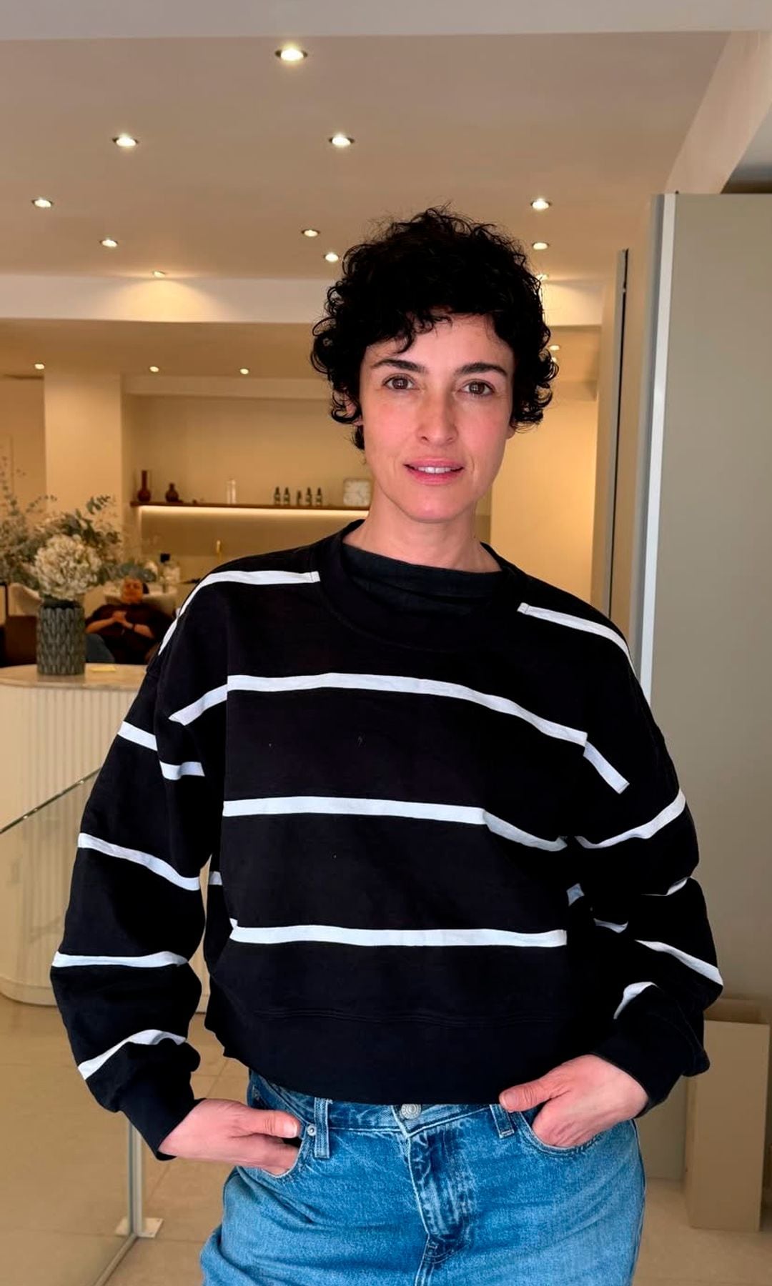Blanca Romero con su nuevo corte de pelo
