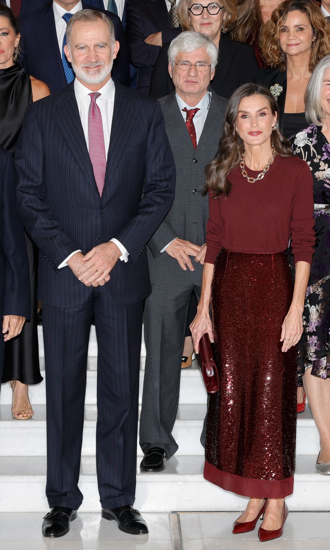 Spanish King Felipe VI and Queen Letizia attending 42 edition of Francisco Cerecedo awards in Madrid on Tuesday, 18 November 2025.