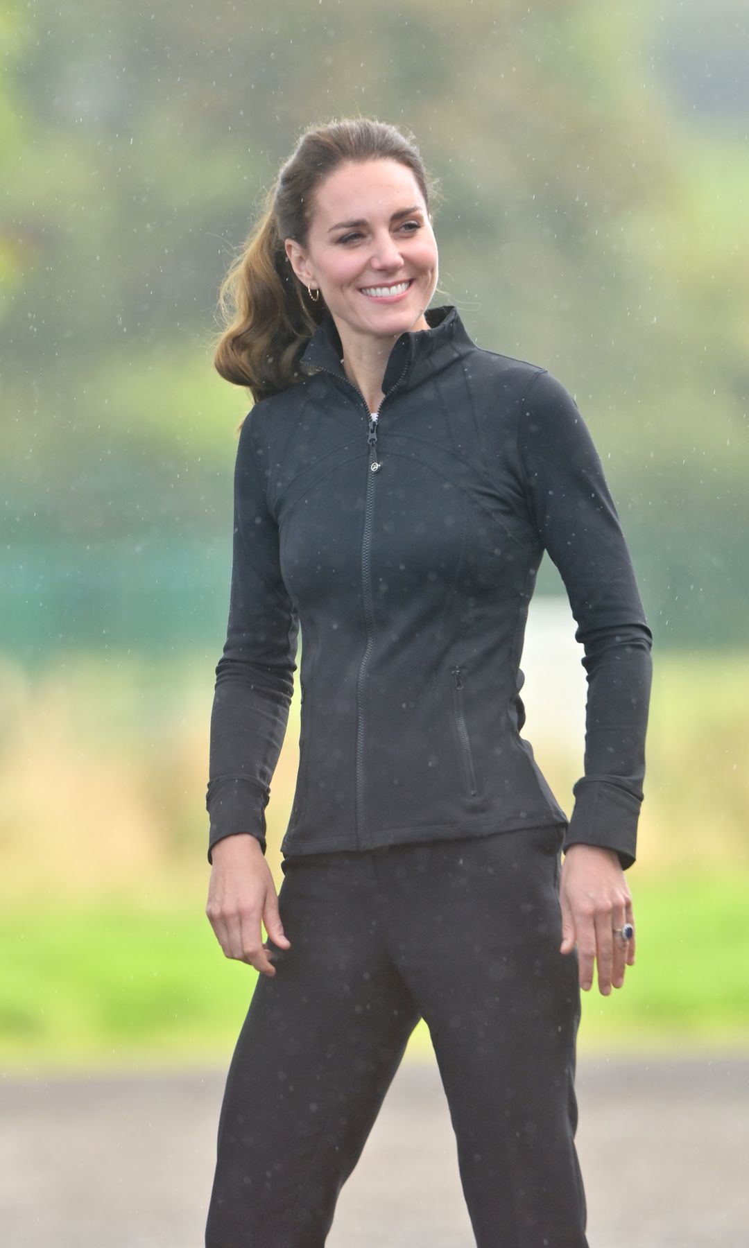 Kate Middleton con ropa deportiva entrenando