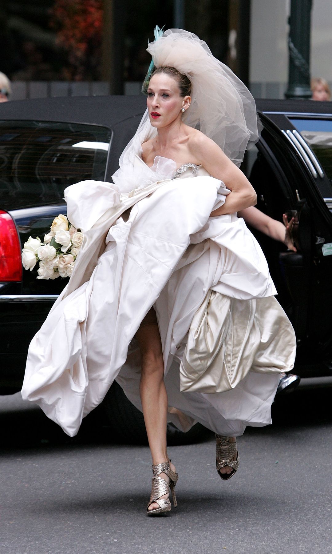 Sarah Jessica Parker en el rodaje de «Sexo en Nueva York: La película»