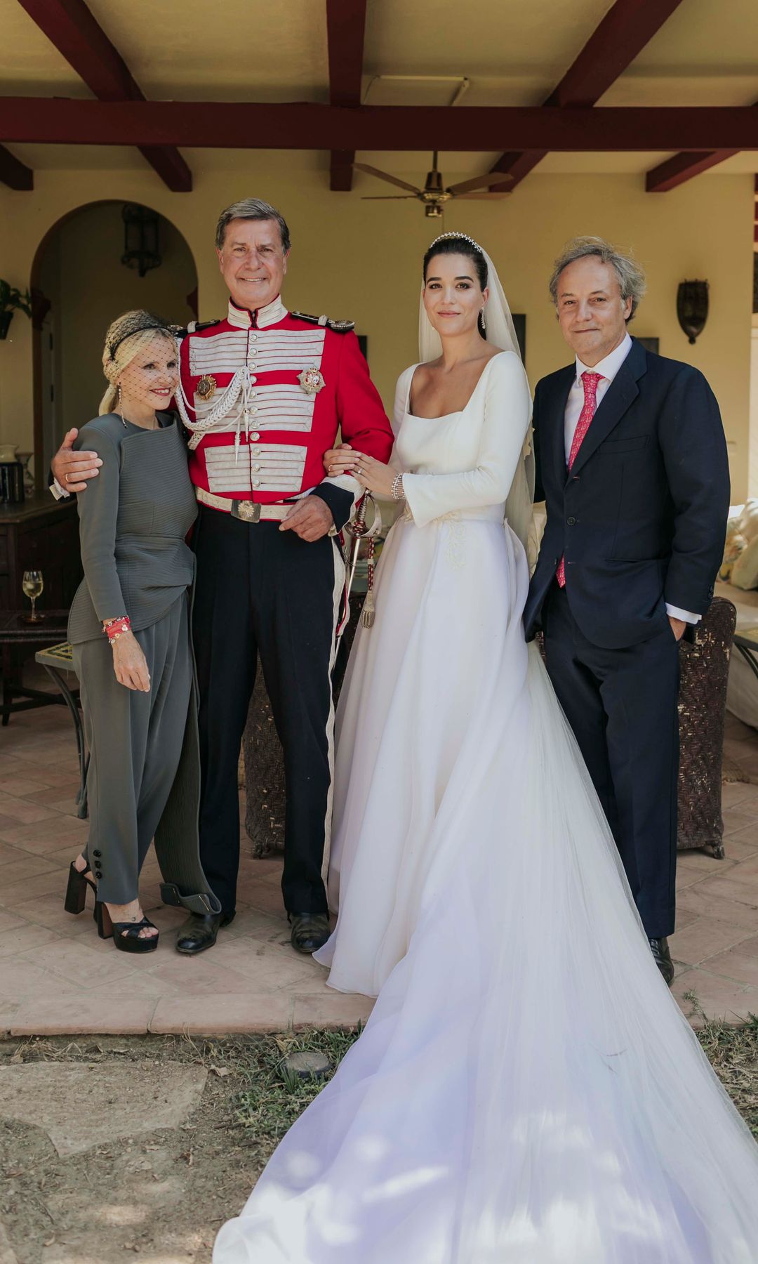 Los duques de Arjona con Eugenia y Narcís