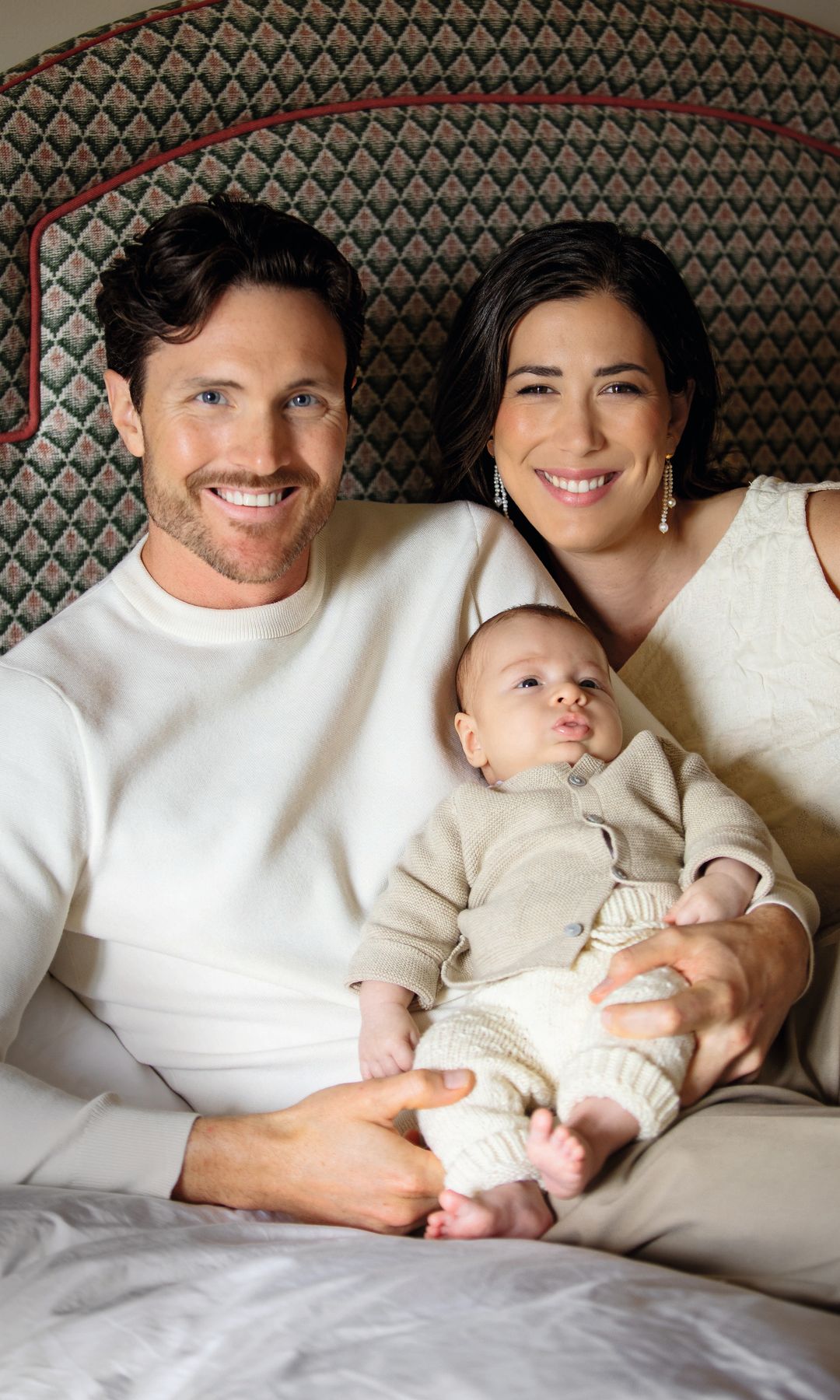Arthur Borges y Garbiñe Muguruza con su bebé