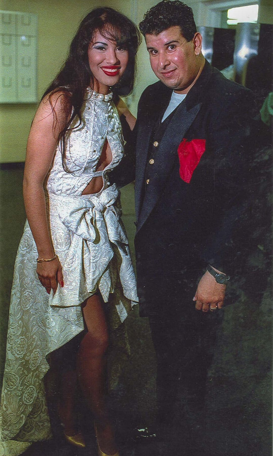 Selena con Martín Gómez, su diseñador personal