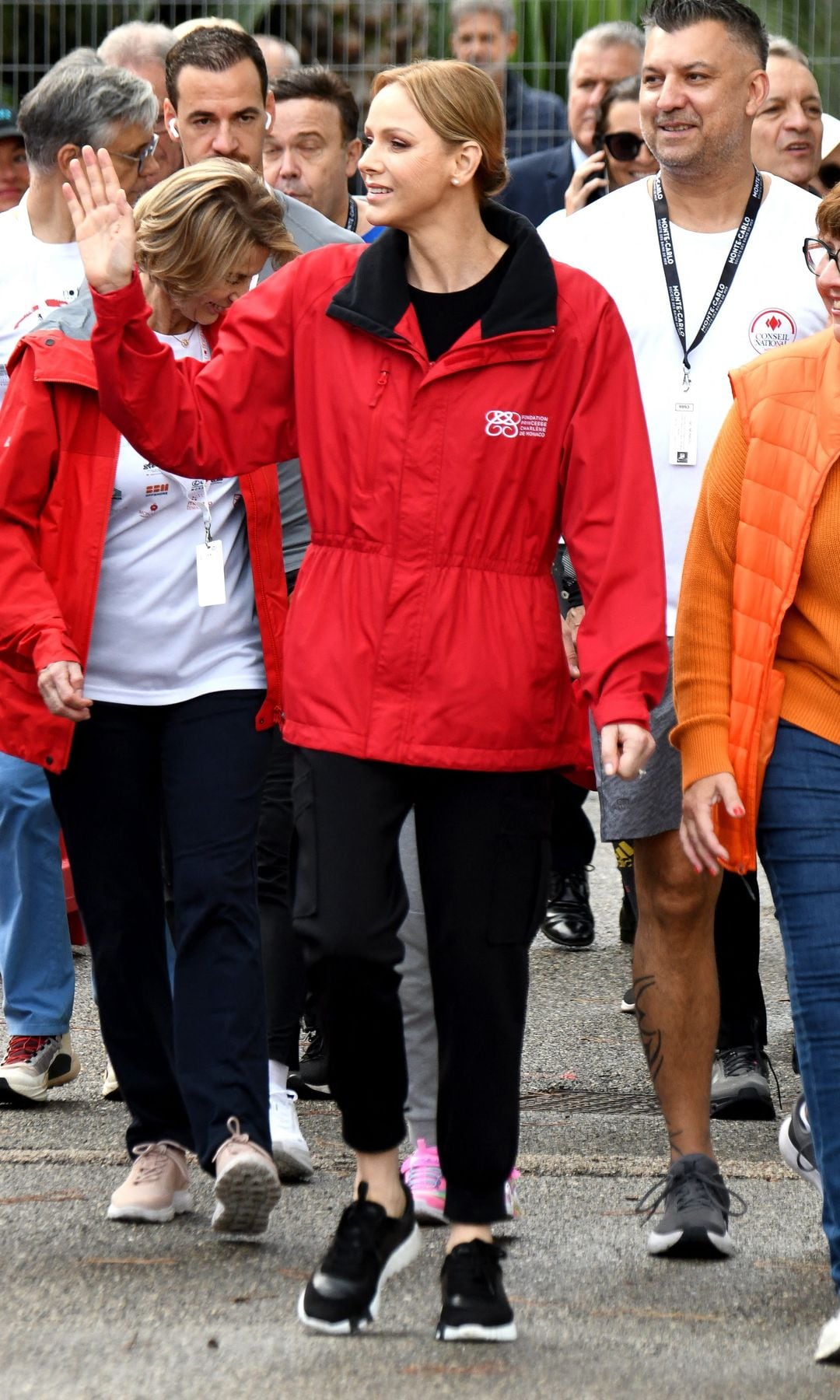 Charlen de Monaco, una más durante una carrera benéfica este fin de semana en el Principado