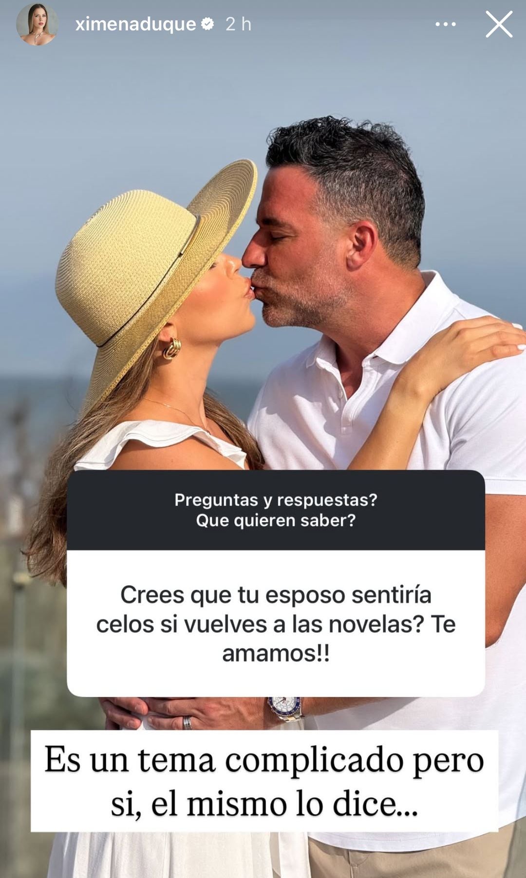 Ximena Duque reveló que su esposo sí sentiría celos si ella volviera a las telenovelas