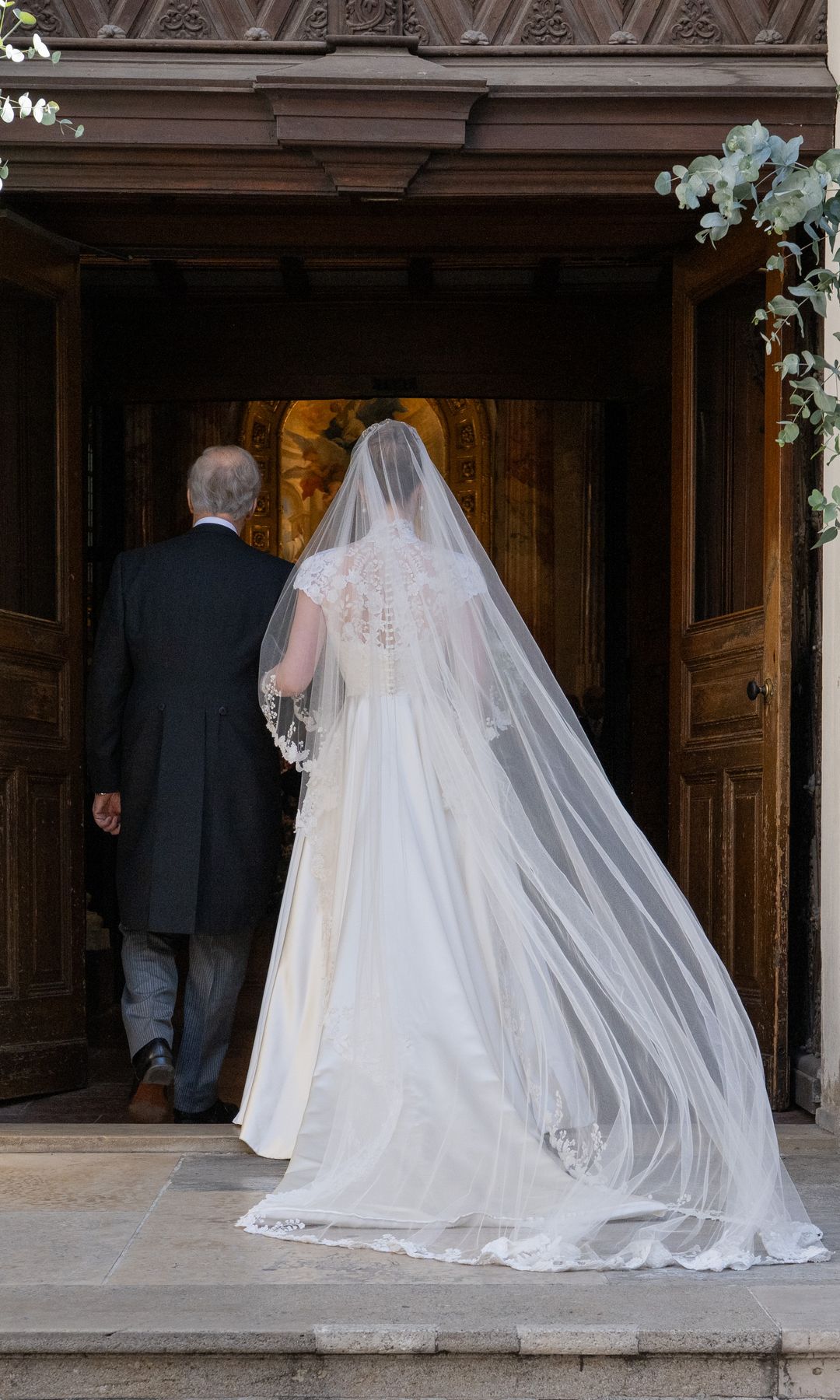 Isabel de Habsburgo-Lorena el día de su boda