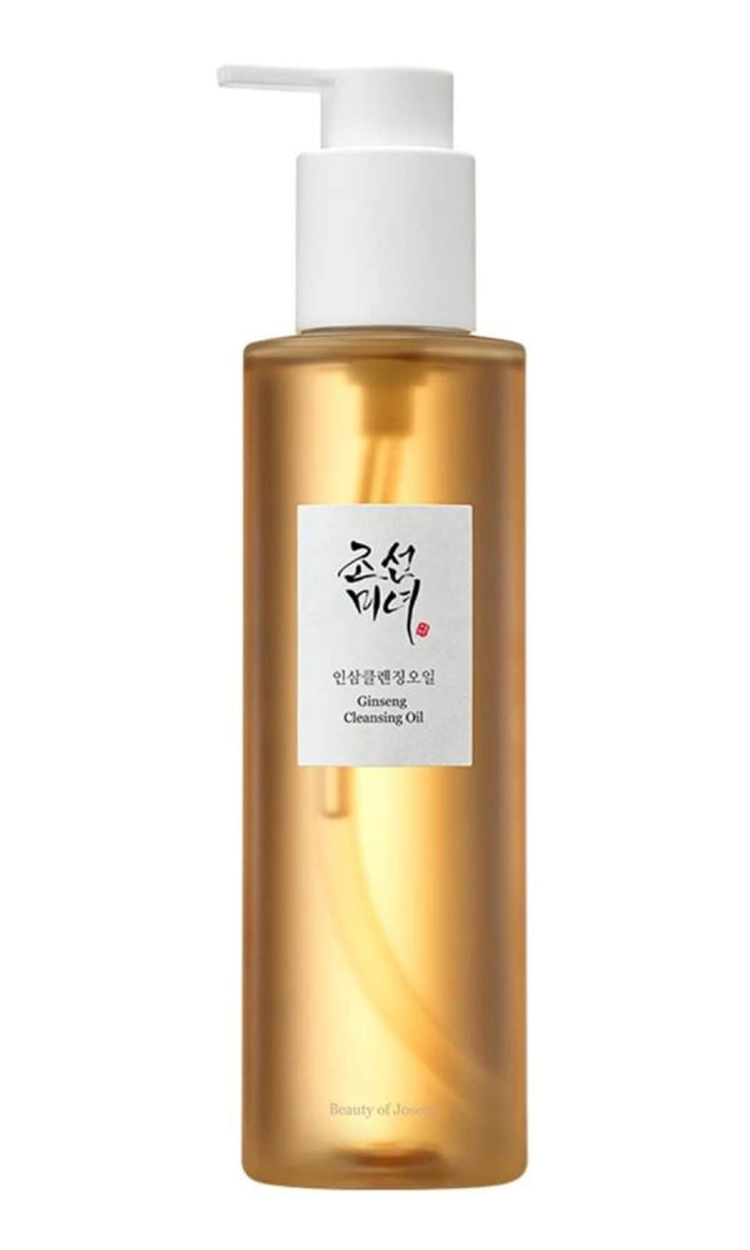 Ginseng Cleansing Oil - Desmaquillante suave con extracto de ginseng (20€), Beauty of Joseon