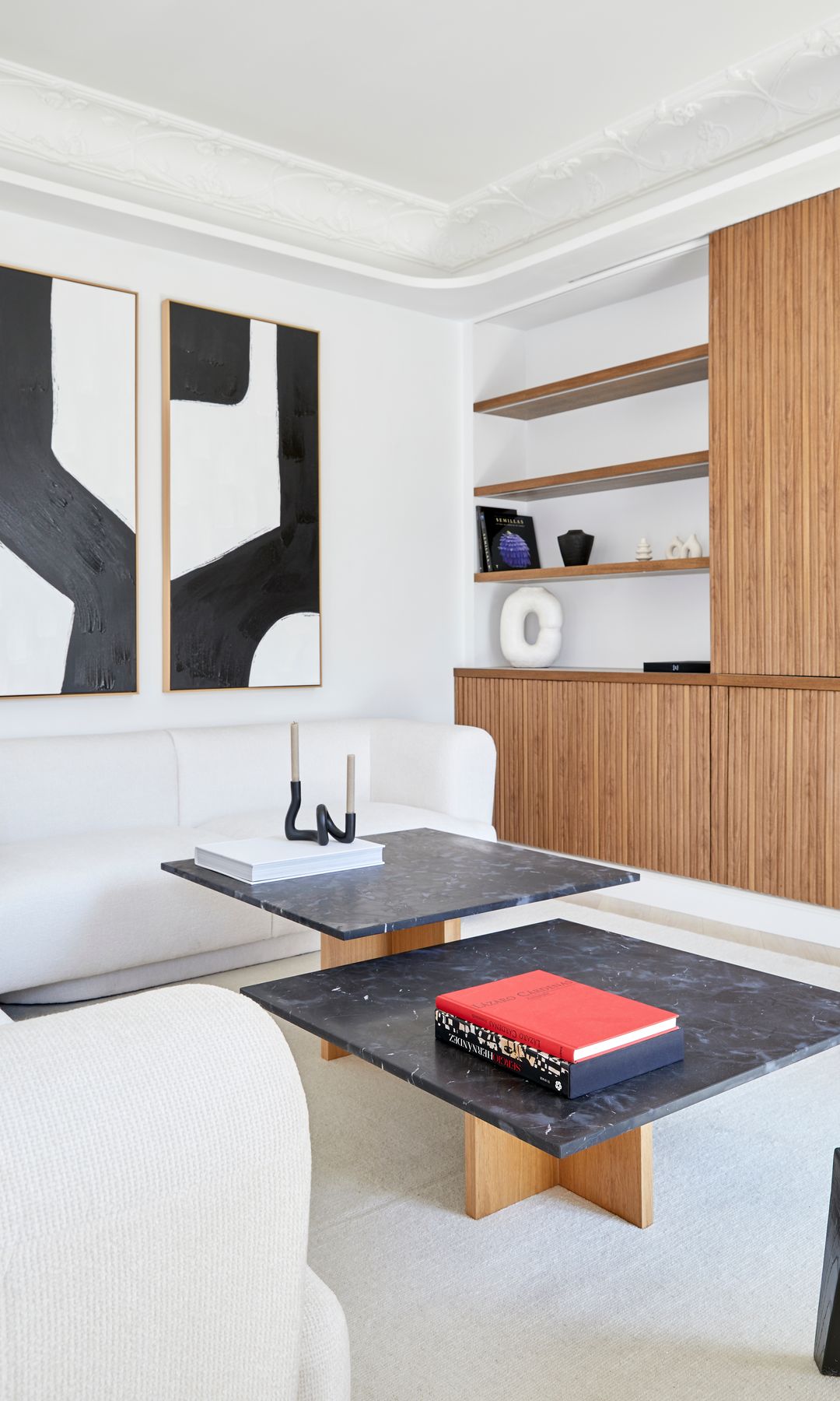 Salón con muebles a medida