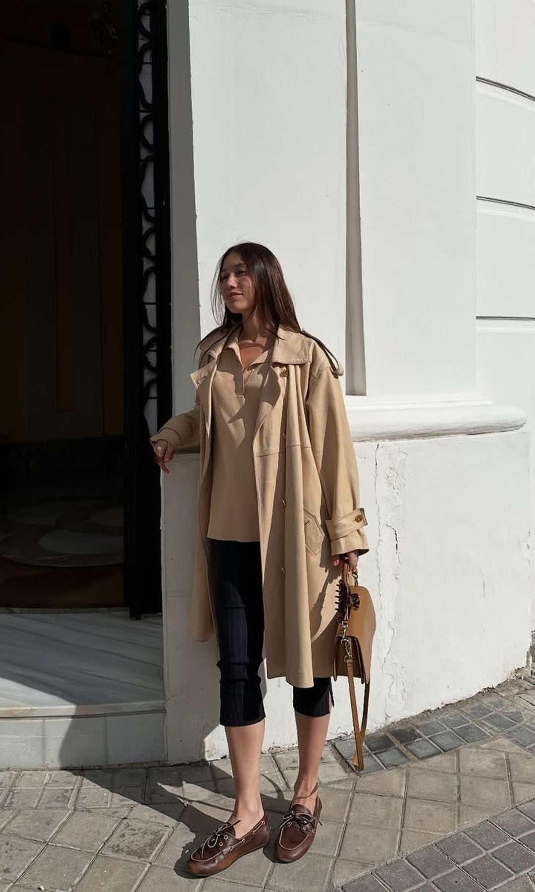 gabardina y capri pants