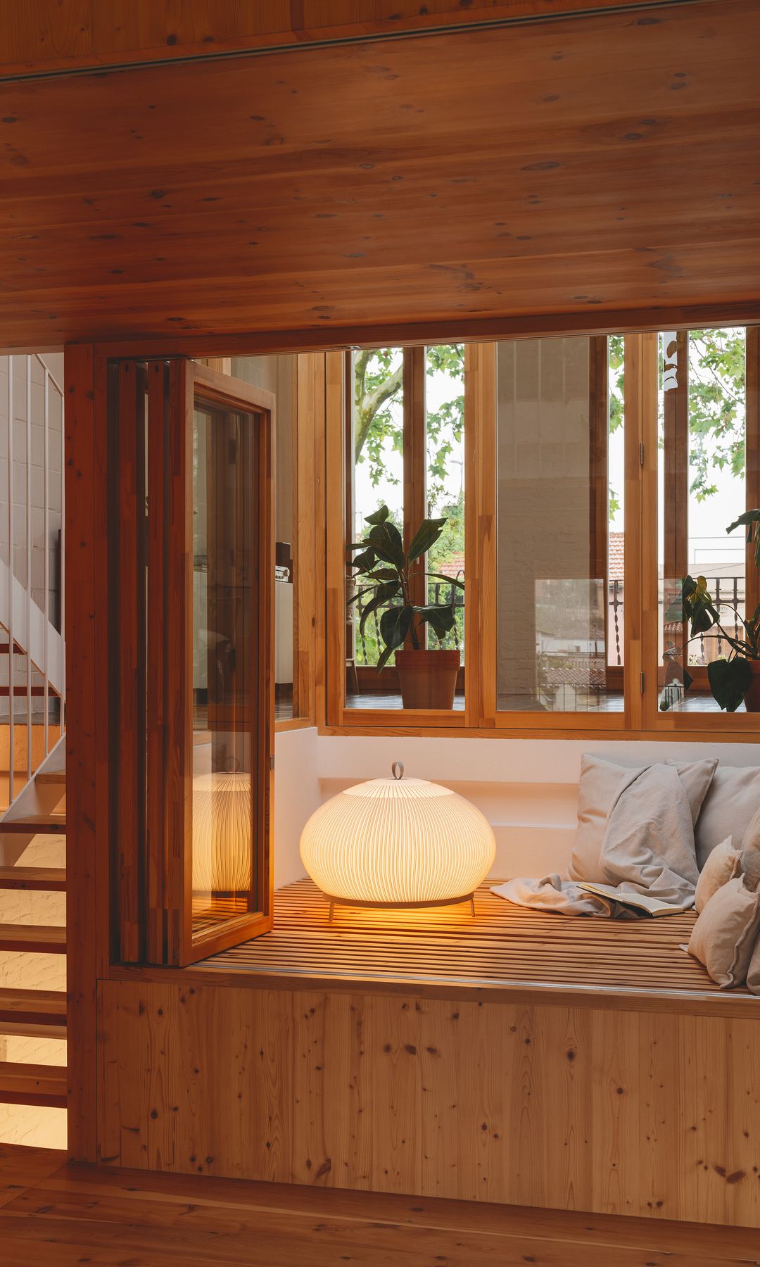 Rincón con iluminación de diseño