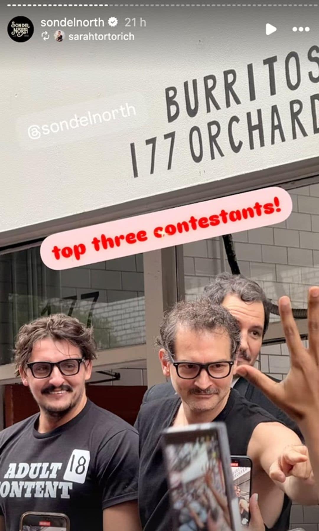 Los tres finalistas eran muy parecidos al actor chileno.