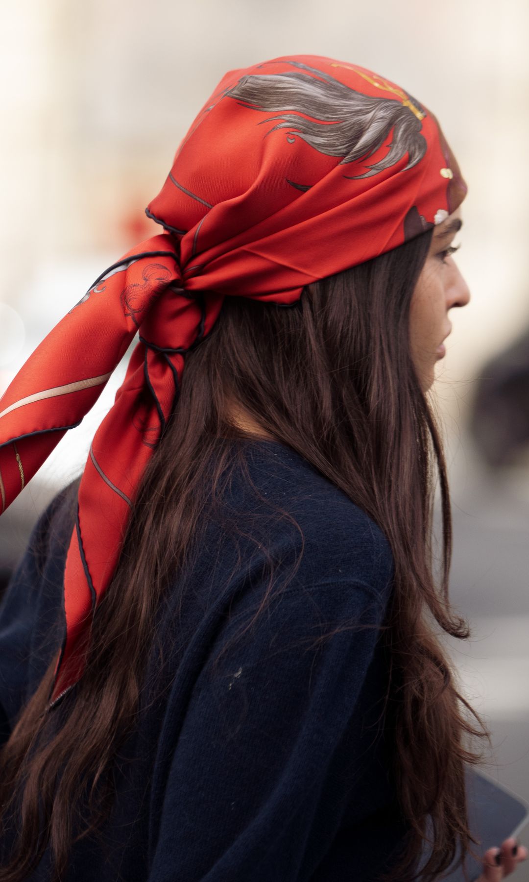 Cabello sobre la cabeza