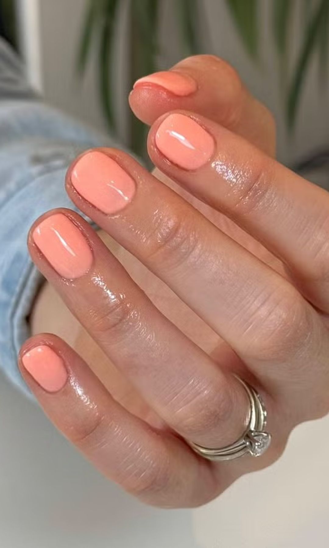 manicura melocotón suave
