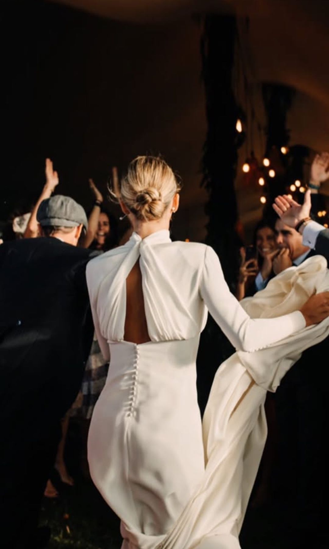 Lucía Bárcena el día de su boda