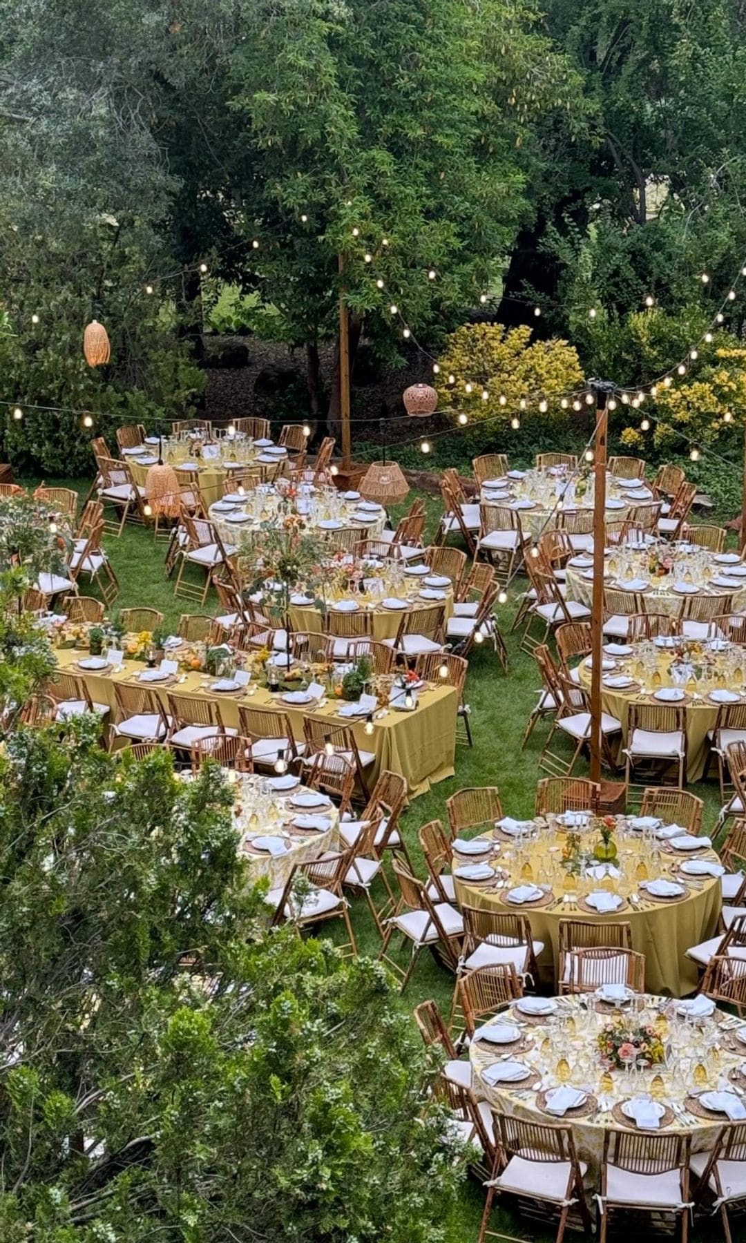 Las mesas de la boda