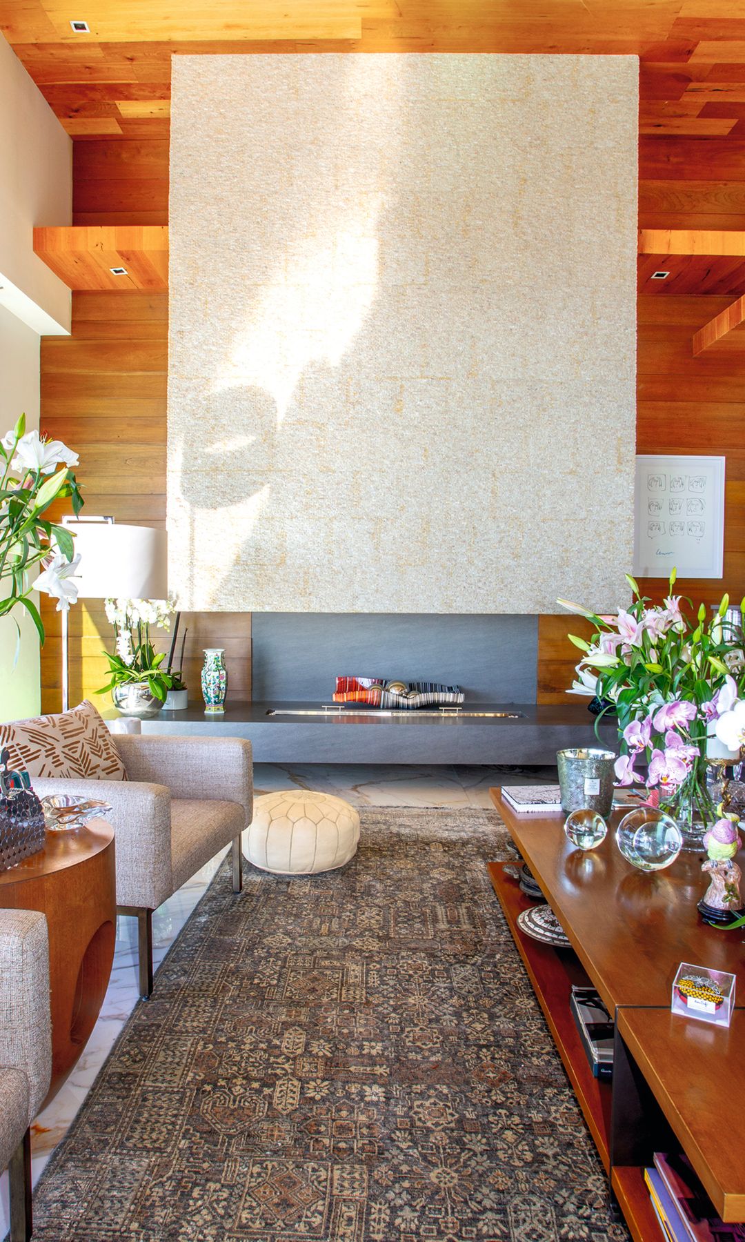 Otra imagen del salón principal de la casa
