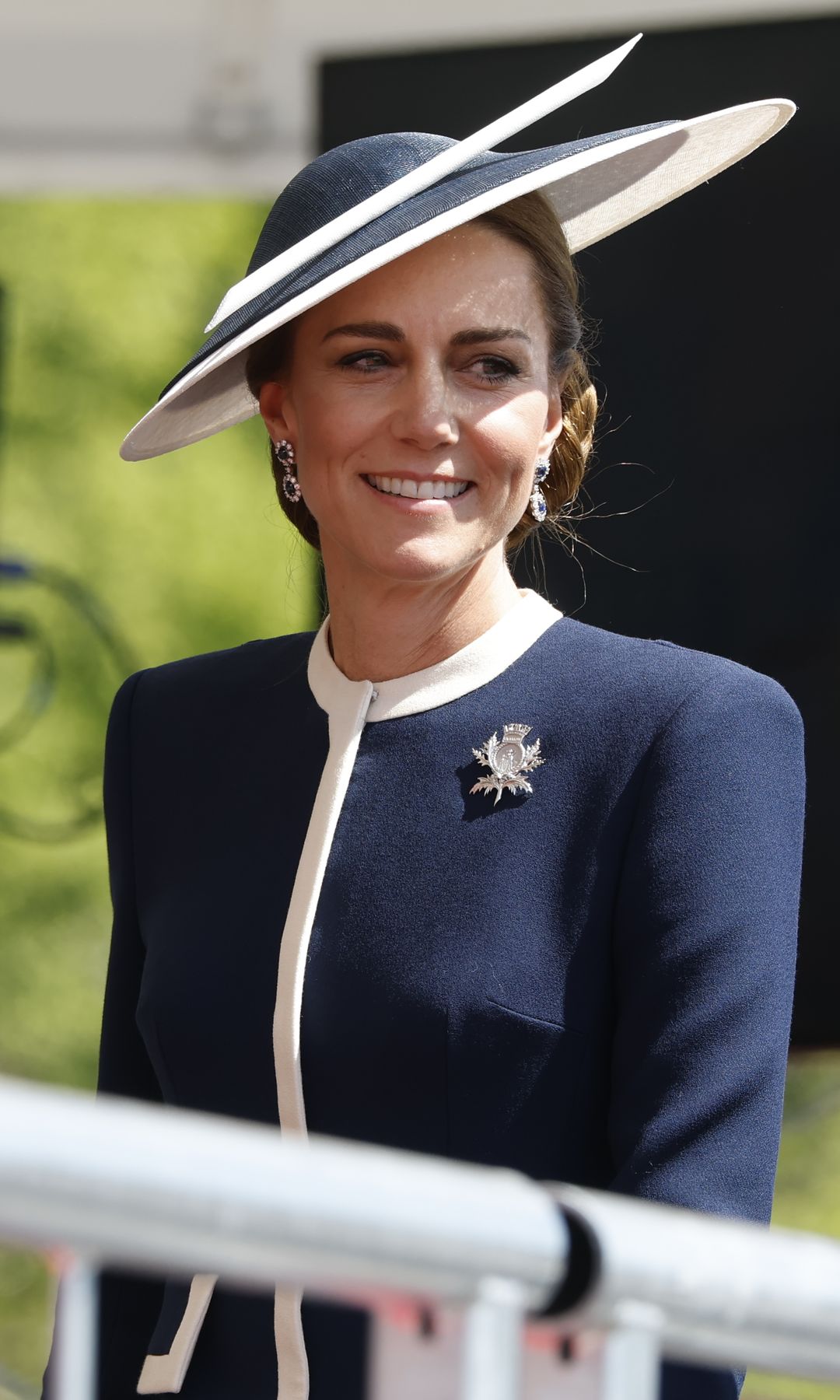 The Princess of Wales, known as the Duchess of Rothesay when in Scotland, attends the naming ceremony for HMS Glasgow, a state-of-the-art Type 26 anti-submarine frigate, at the BAE Systems shipyard in Scotstoun, Glasgow. Picture date: Thursday May 22, 2025. *** Local Caption *** .