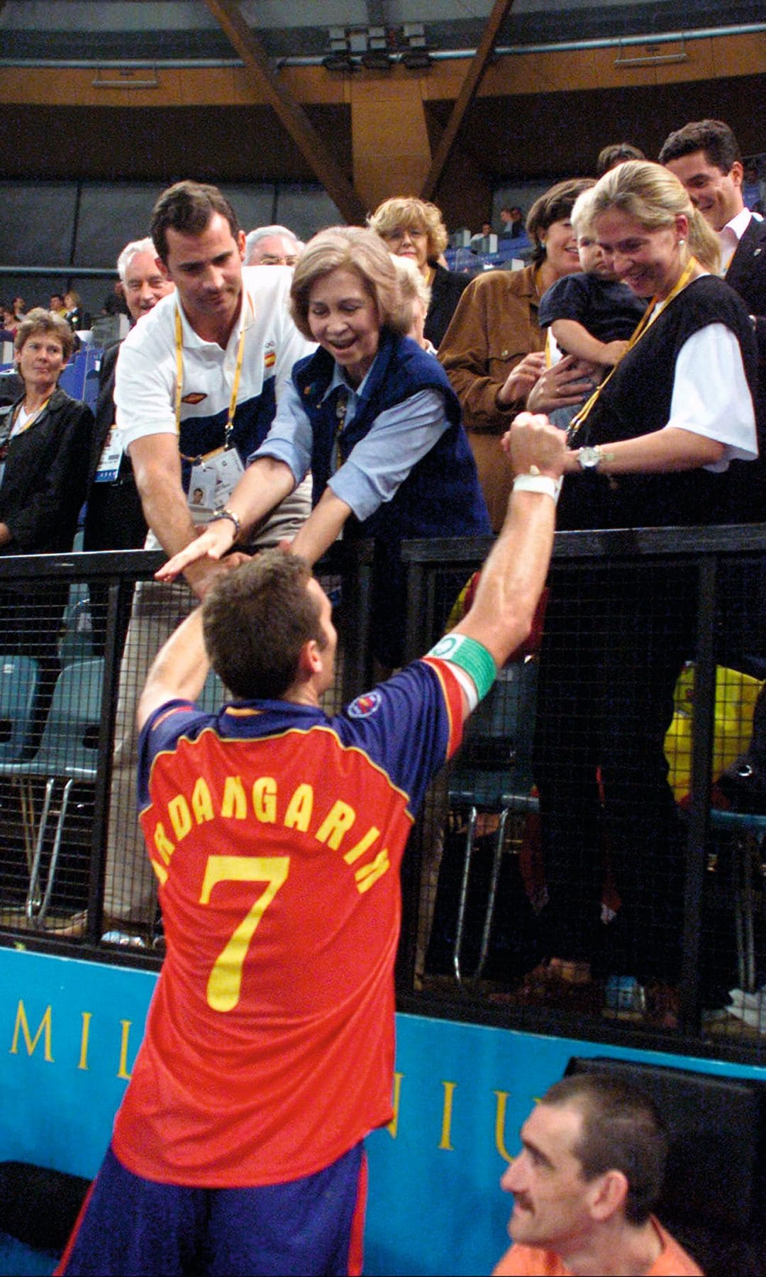  Iñaki Urdangarin como jugador de balonmano, participó en tres Juegos Olímpicos, aquí en Barcelona 92