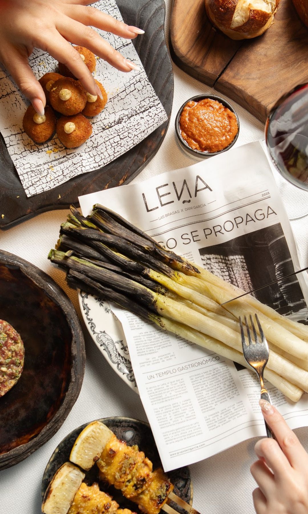 Calçots de Leña