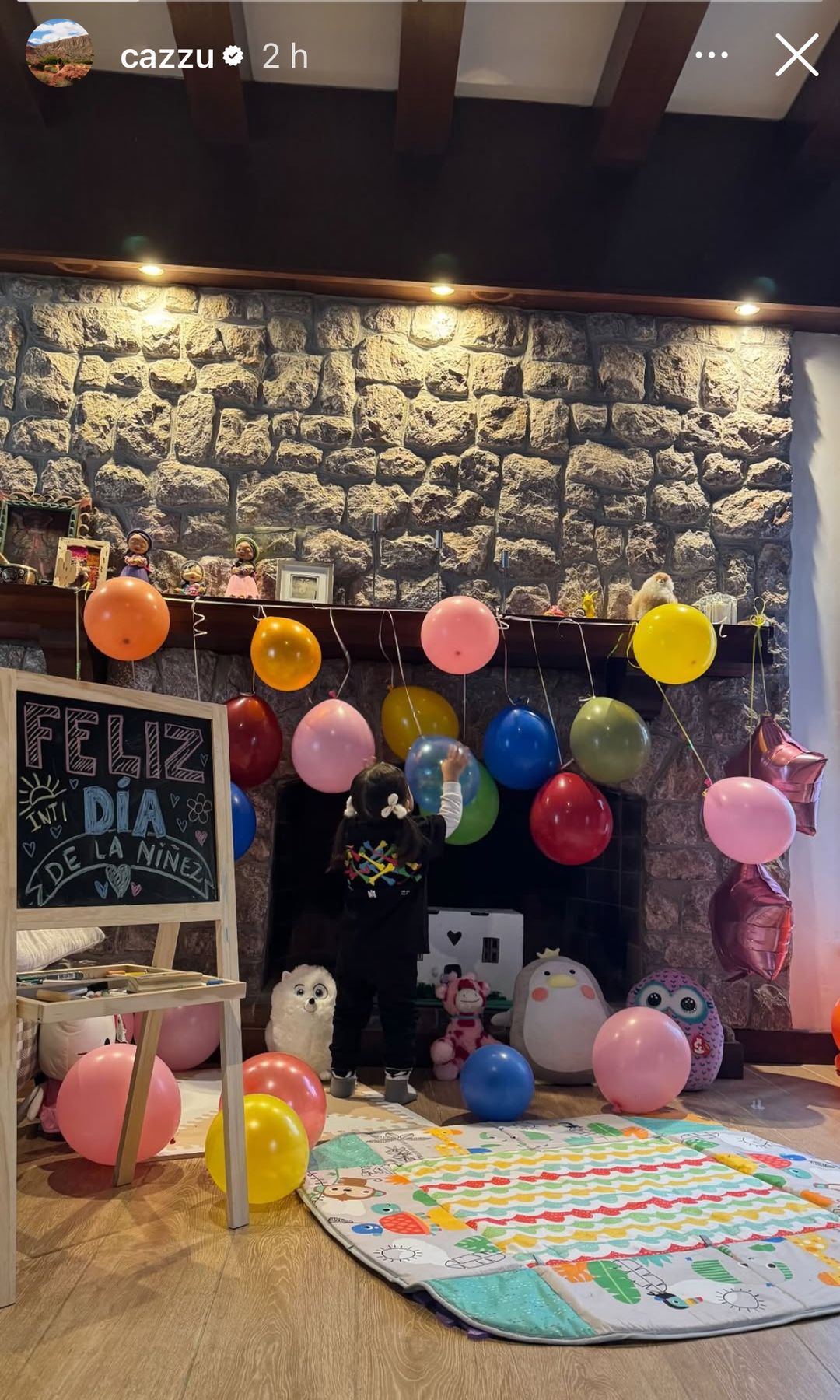 Así decoró Cazzu su casa para celebrar a Inti.