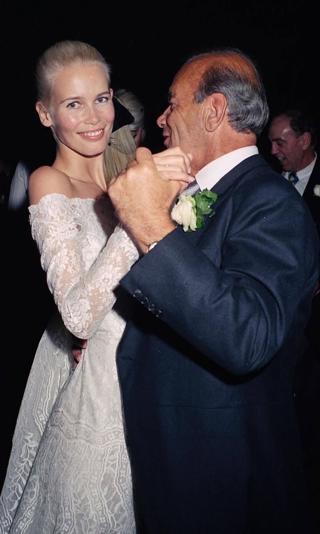 Claudia Shiffer y su padre
