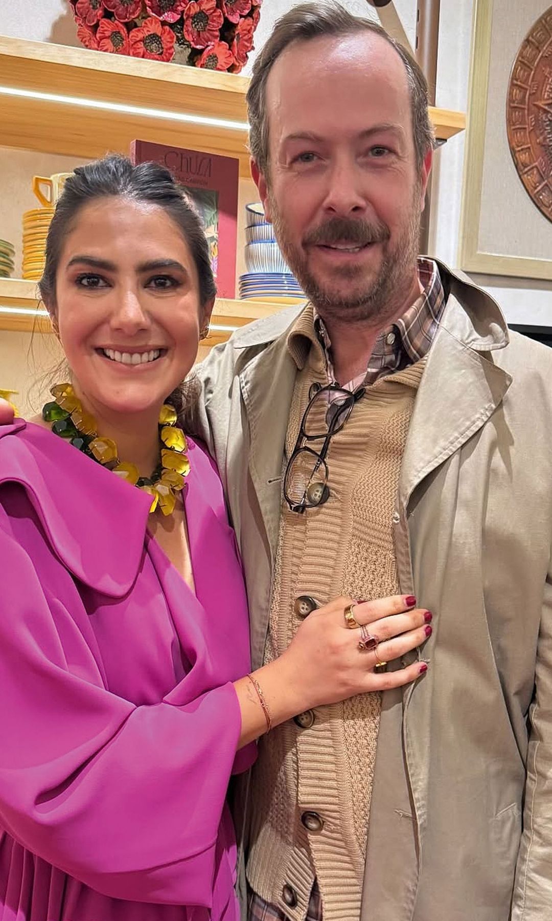El diseñador Jan Taminiau, autor del «look» de la anfitriona
